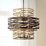 Minka Lavery Vortic Flow 30" Bronze and Gold 18-Light Modern Pendant