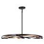 7_Minka-Lavery Vortic Flow 30" Wide 8-Light Bronze and Gold Pendant more views