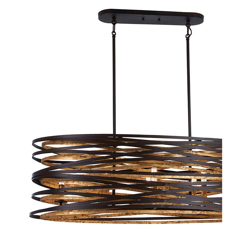Image 5 Minka Lavery Vortic Flow 40" Bronze Gold Kitchen Island Light Pendant more views