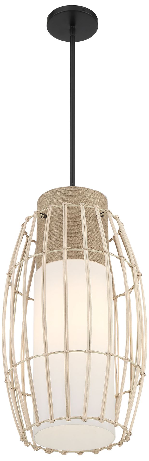 Image 2 Minka-Lavery Watermill 1-Light Black Pendant