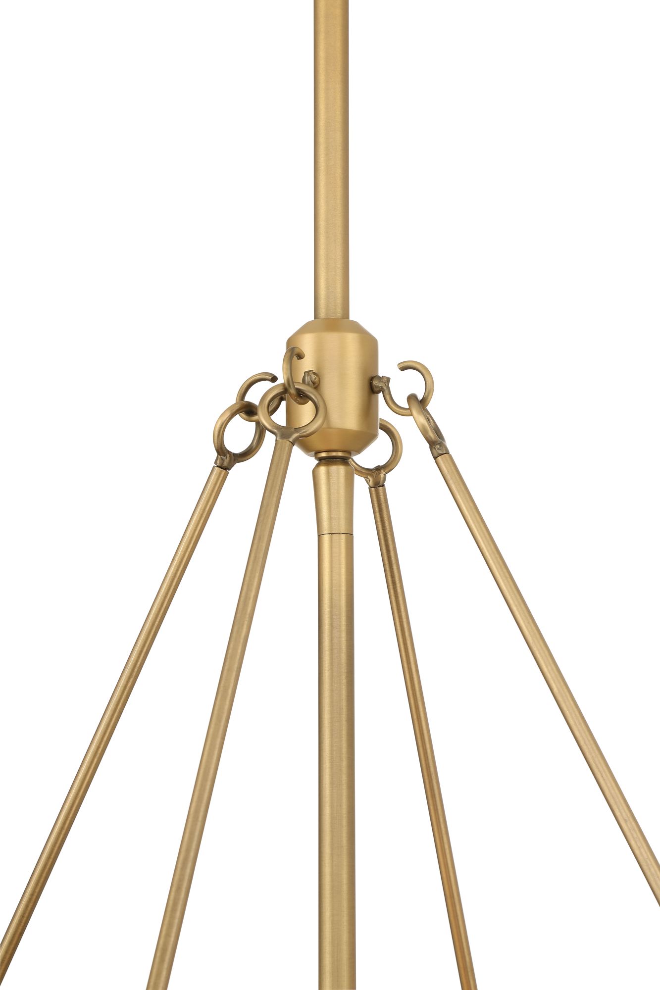 Minka-Lavery Waveform 4-Light 26-in Legacy Brass Indoor Pendant