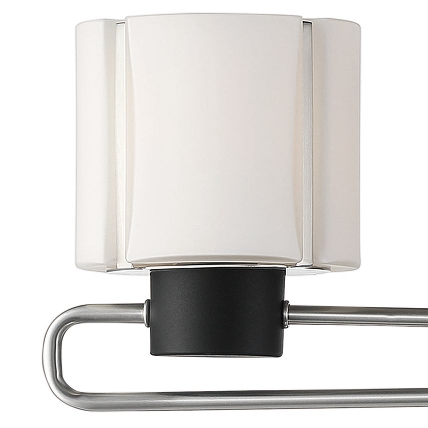 Image 3 Minka-Lavery Waverly Plaza 4-Light Brush Nickel and Coal Black Vanity Light more views