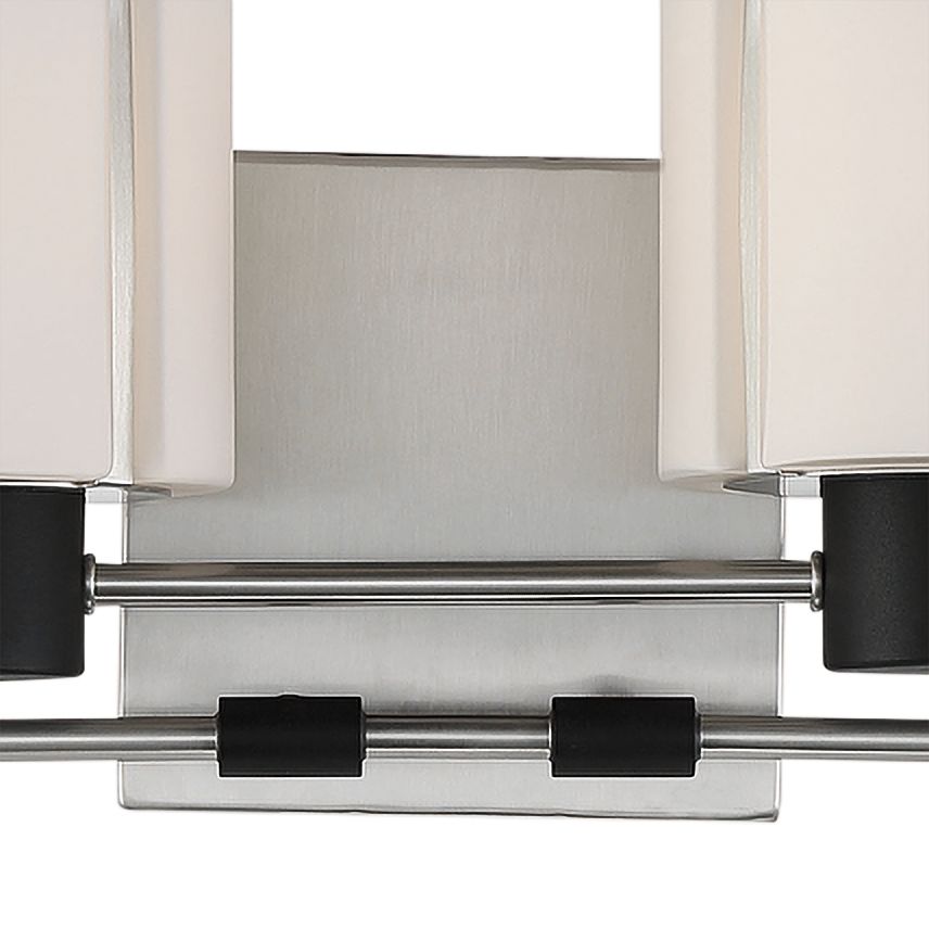 Image 4 Minka-Lavery Waverly Plaza 4-Light Brush Nickel and Coal Black Vanity Light more views