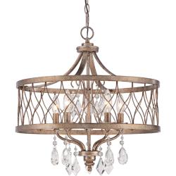 Minka Lavery West Liberty 20 1/2&quot; Wide Olympus Gold 5-Light Chandelier