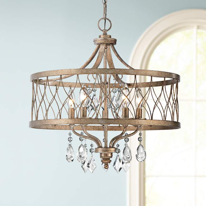 Image 1 Minka Lavery West Liberty 20 1/2" Wide Olympus Gold 5-Light Chandelier