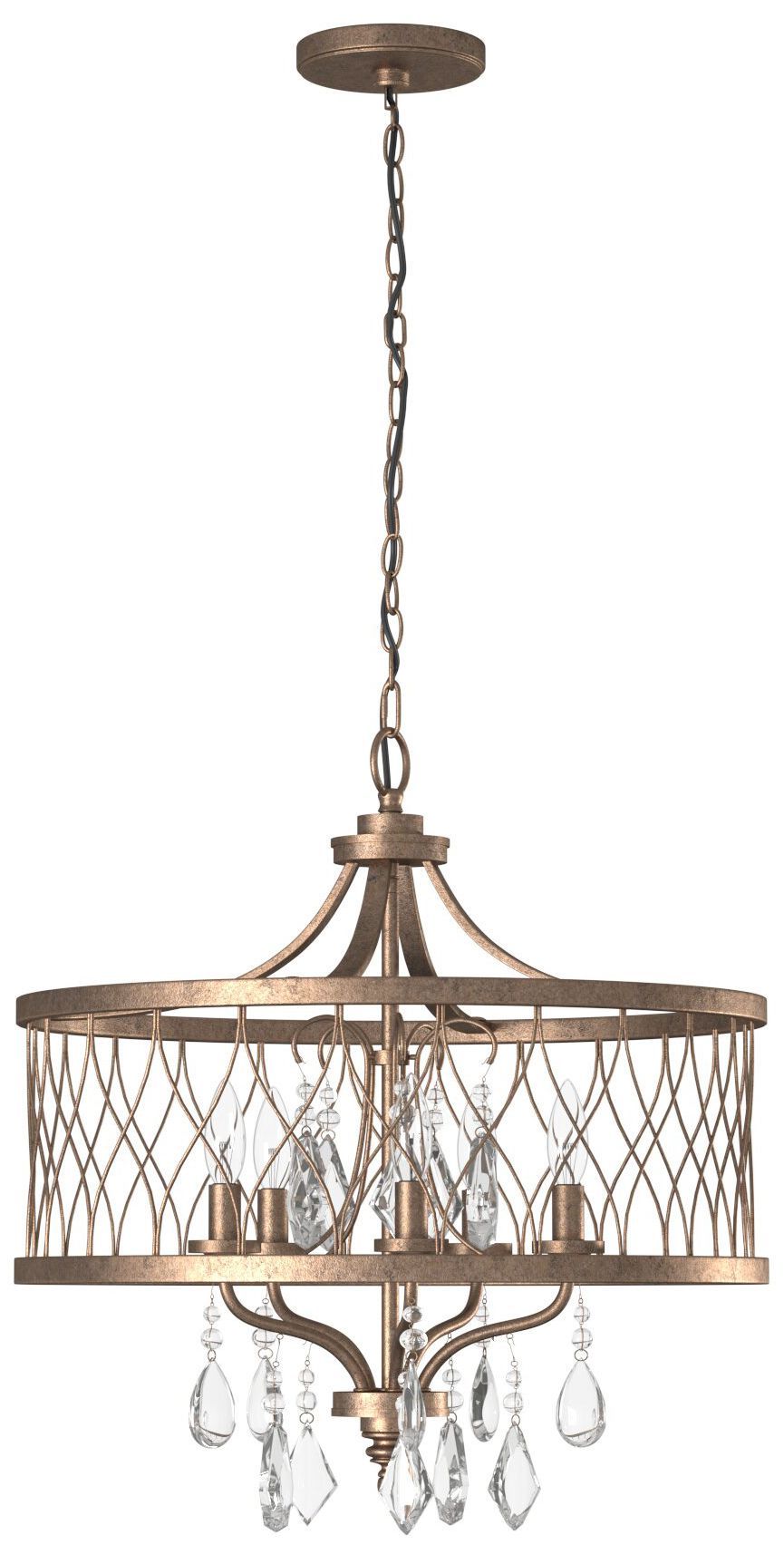Image 3 Minka-Lavery West Liberty 5-Light Olympus Gold Chandelier more views