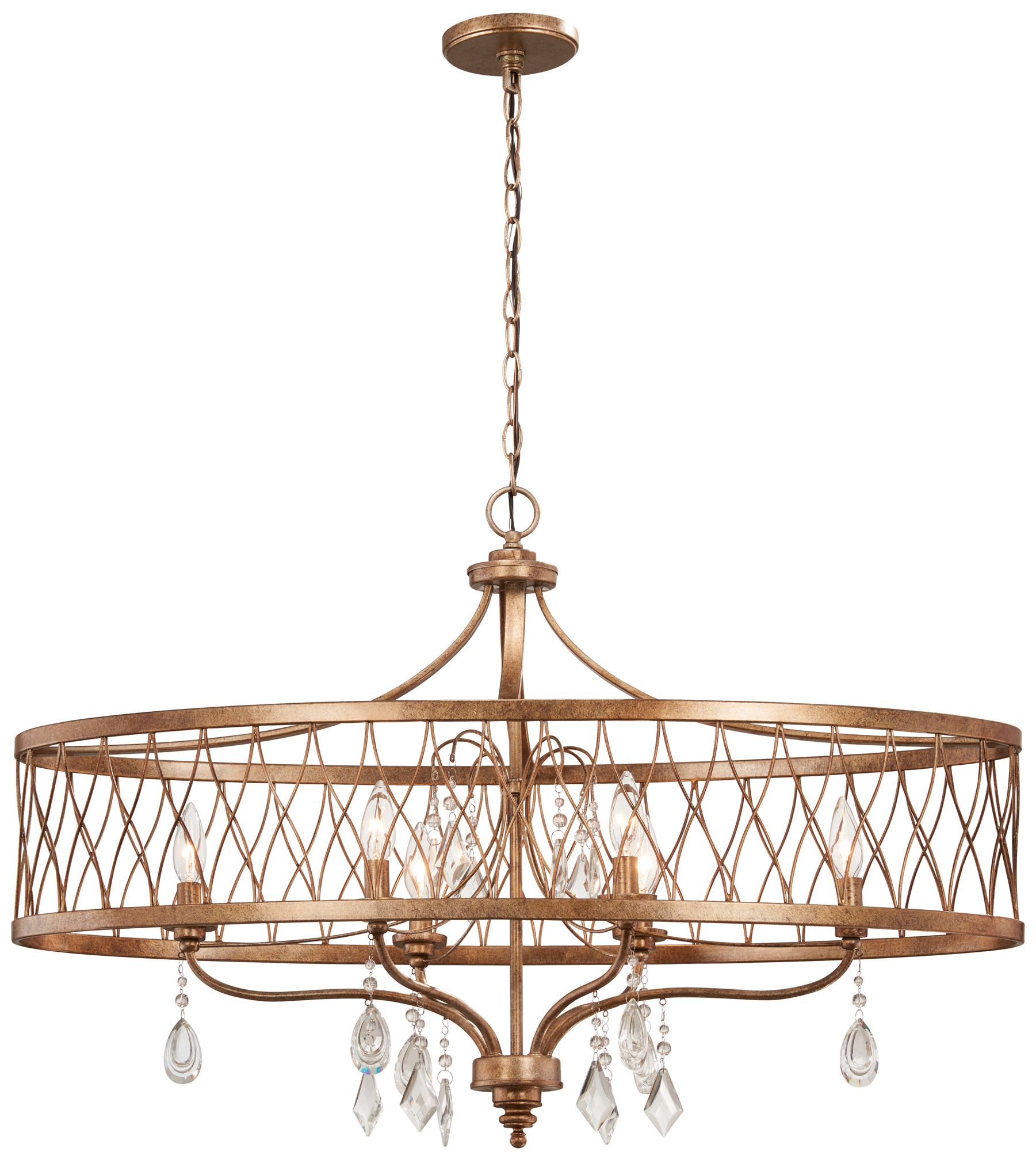 Minka-Lavery West Liberty 6-Light Olympus Gold Island Chandelier