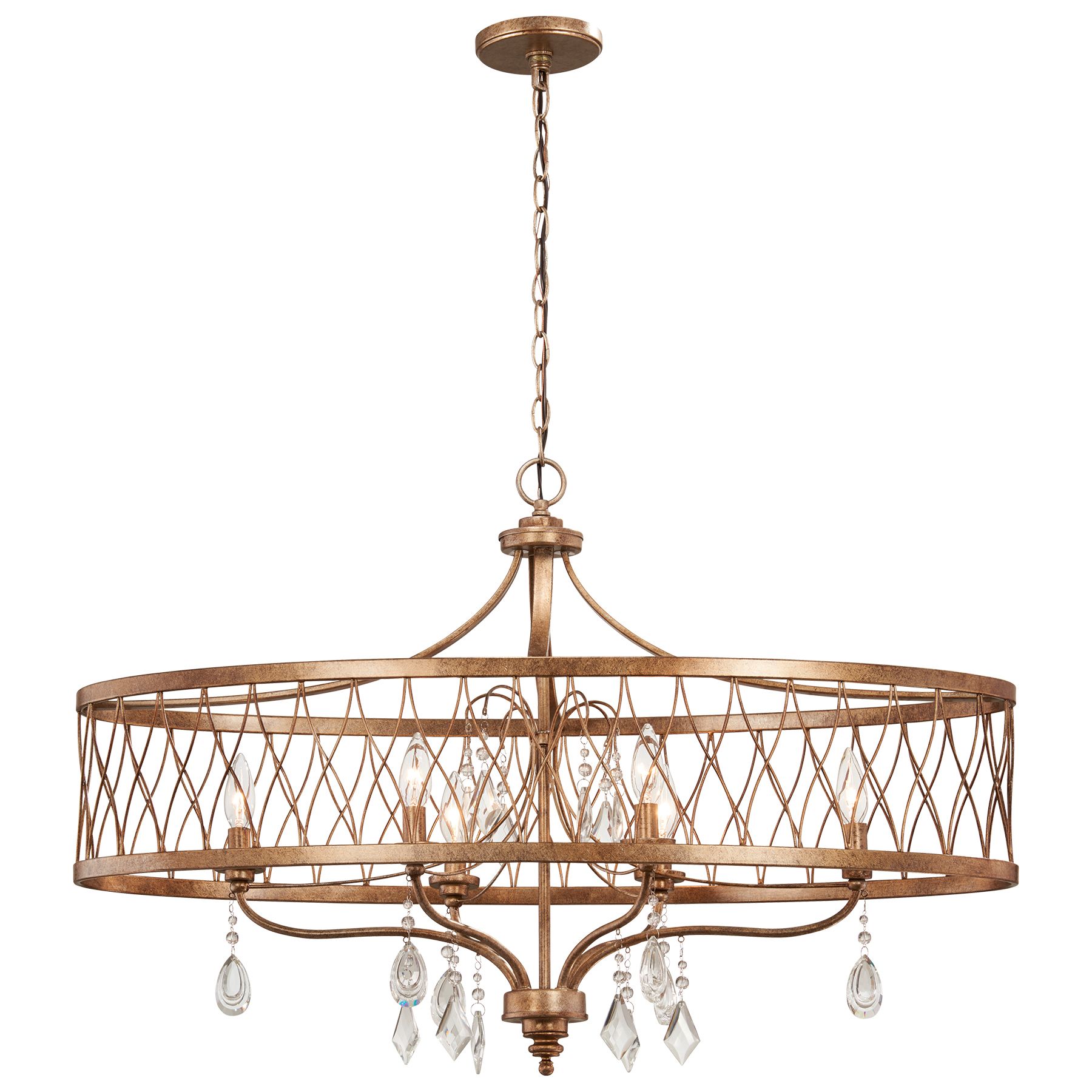 Image 7 Minka-Lavery West Liberty 6-Light Olympus Gold Island Chandelier more views
