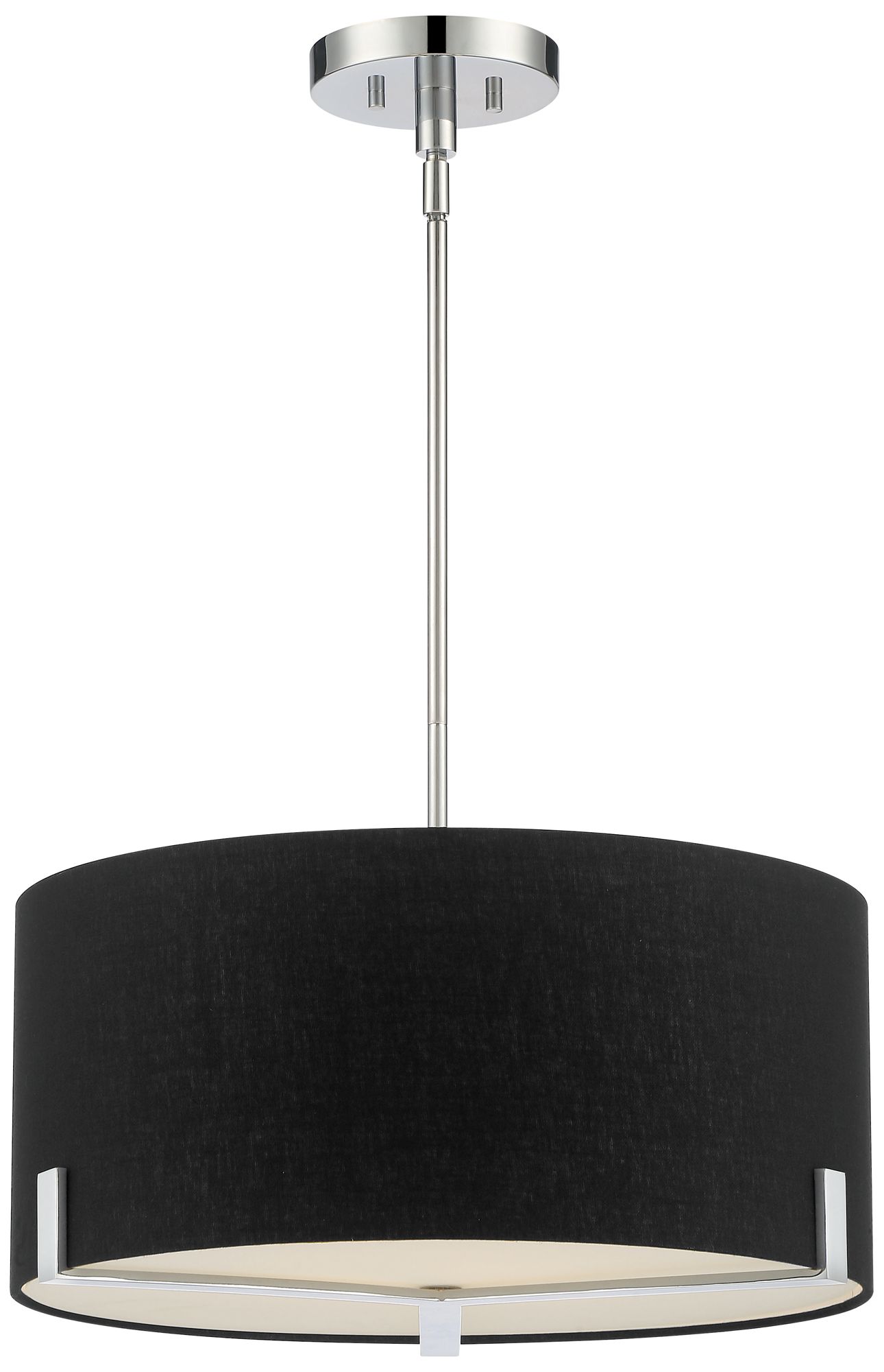 Minka-Lavery Westboro Boulevard 3-Light Chrome Pendant with Shade