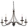 Minka-Lavery Westchester 34" Wide 5-Light Coal and Gold Chandelier