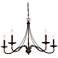 Minka-Lavery Westchester 34" Wide 5-Light Coal and Gold Chandelier