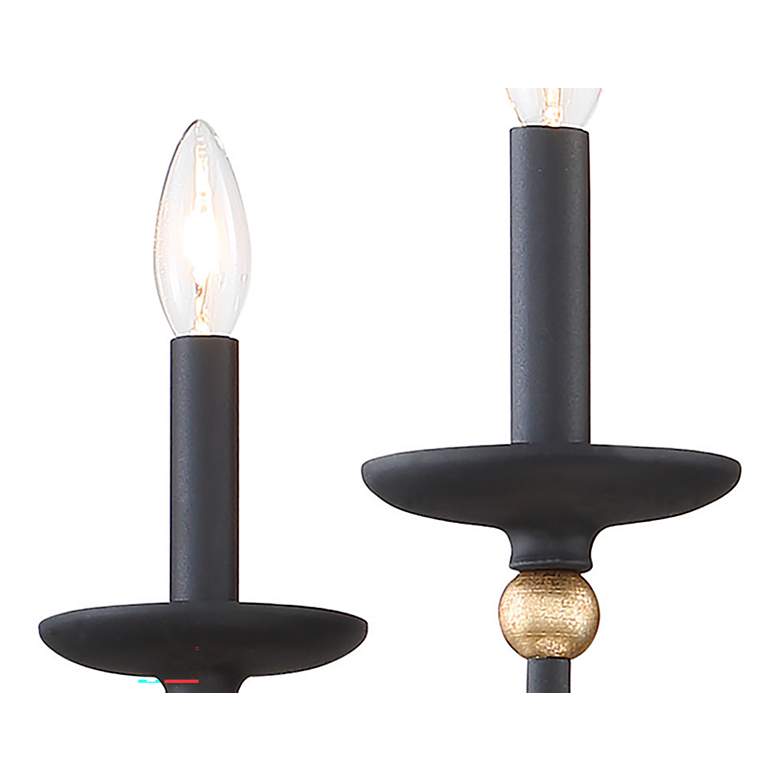 Image 4 Minka-Lavery Westchester 34" Wide 5-Light Coal and Gold Chandelier more views