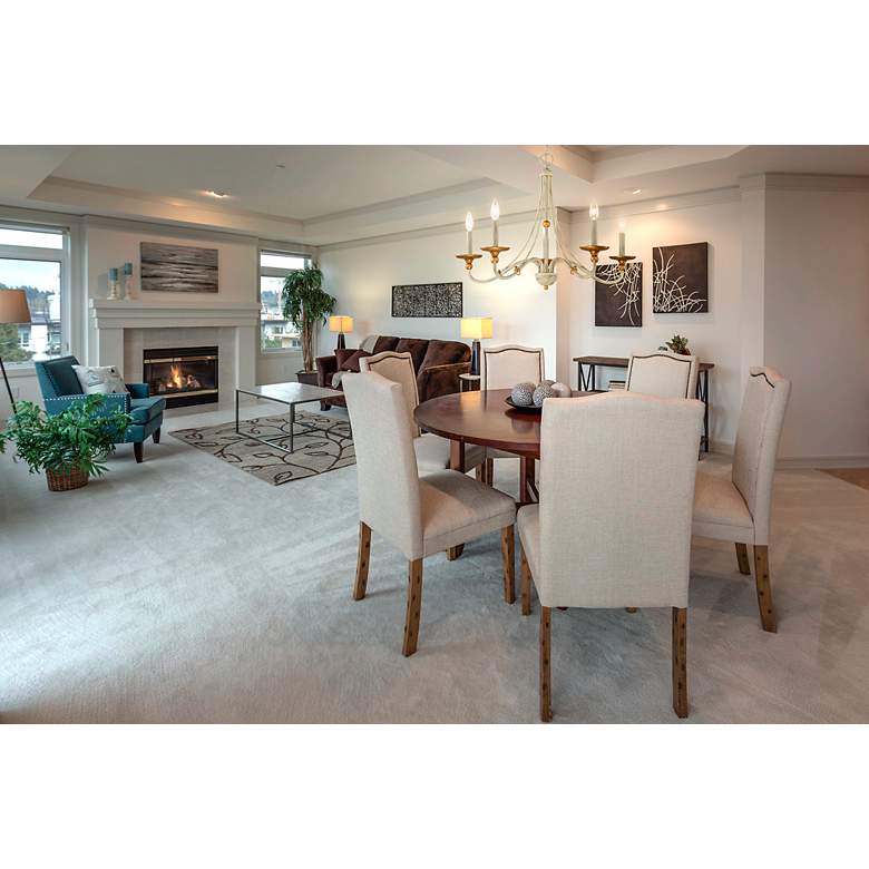 Image 5 Minka Lavery Westchester County 28" Farmhouse White 5-Light Chandelier more views