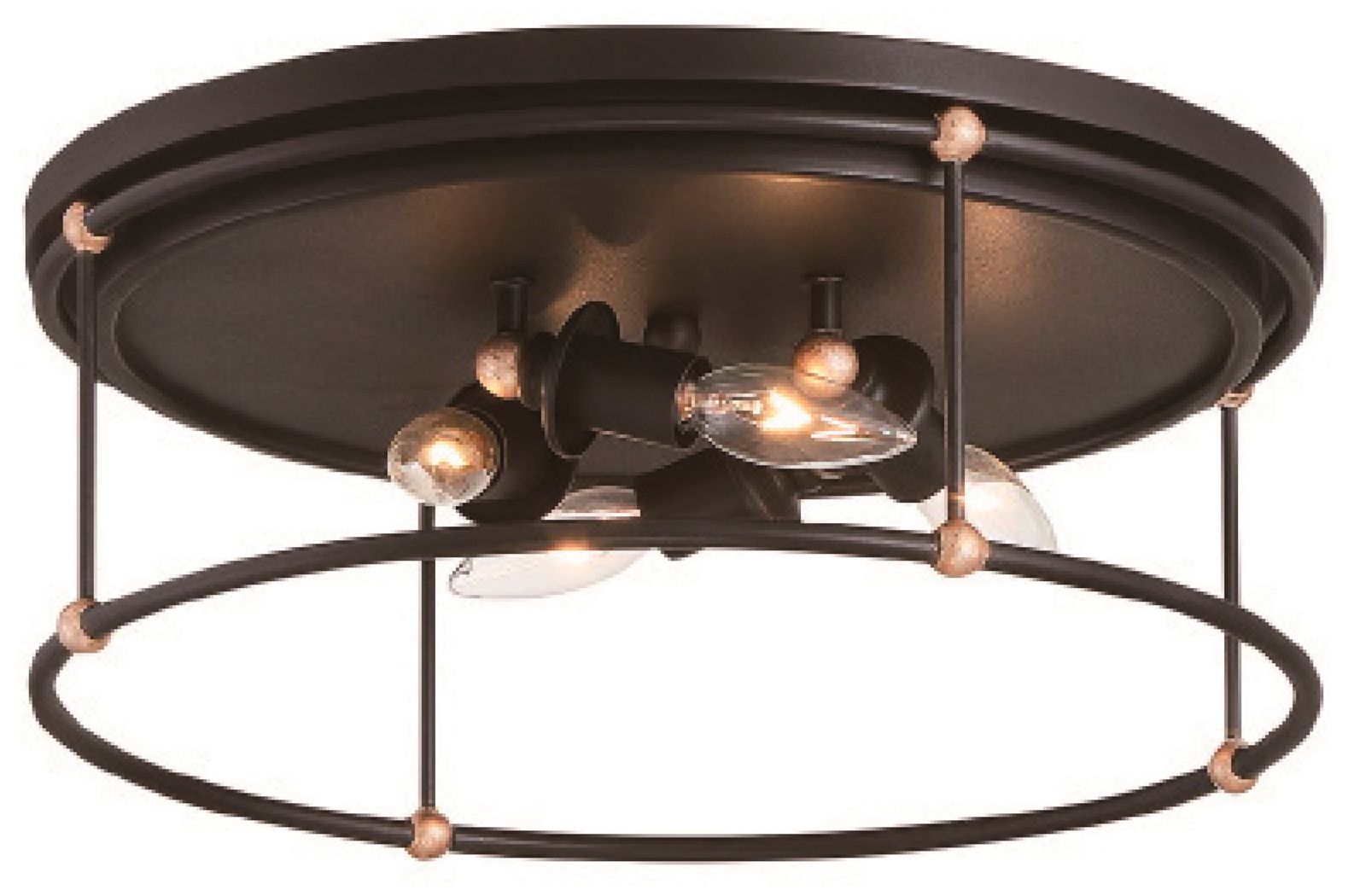 Minka-Lavery Westchester County 4-Light Sand Coal Flush Mount
