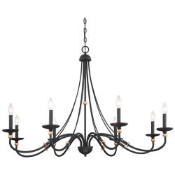 Minka Lavery Westchester County 46" Wide Sand Coal 8-Light Chandelier