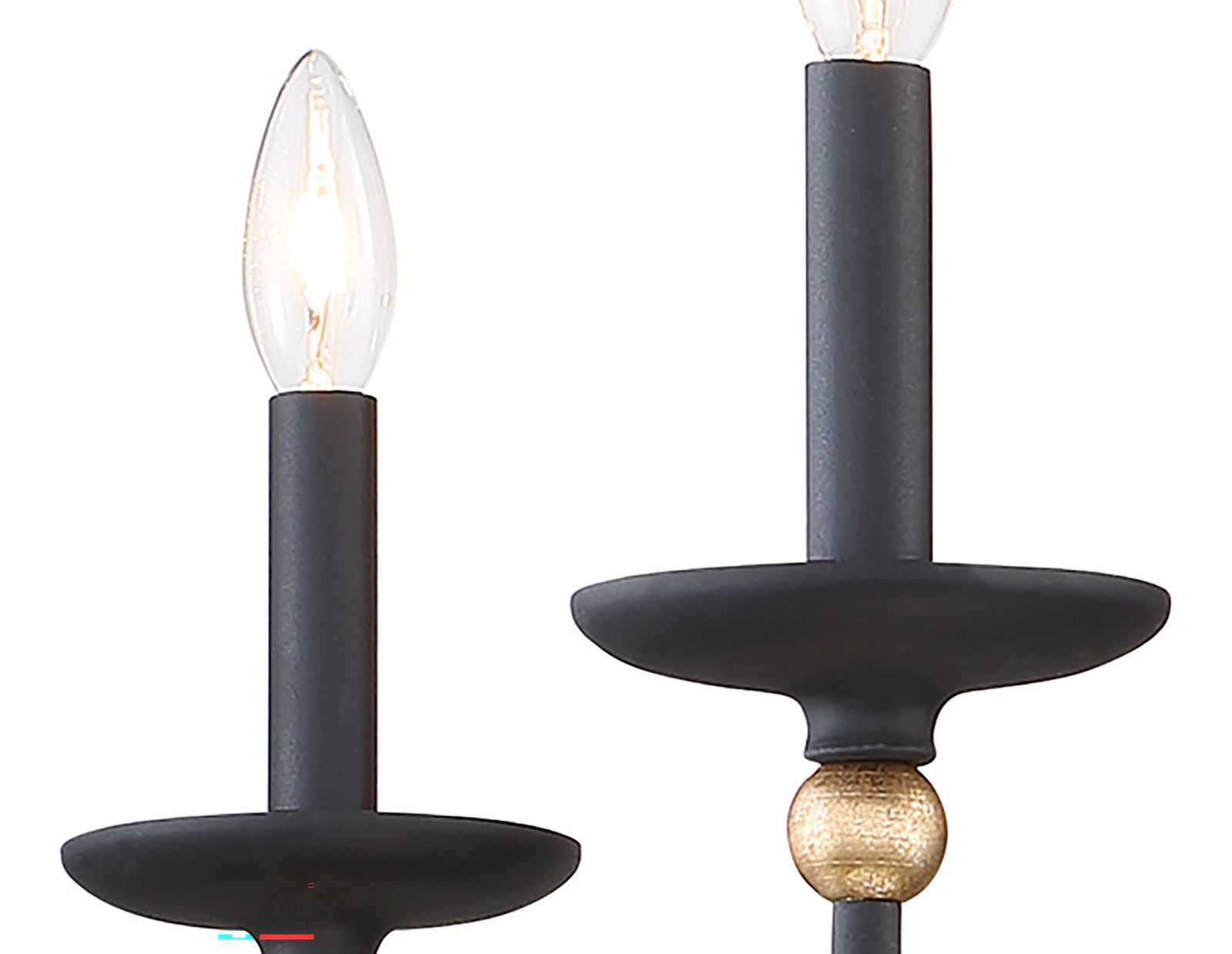 Image 4 Minka-Lavery Westchester County 5-Light Coal with Gold Leaf Chandelier more views