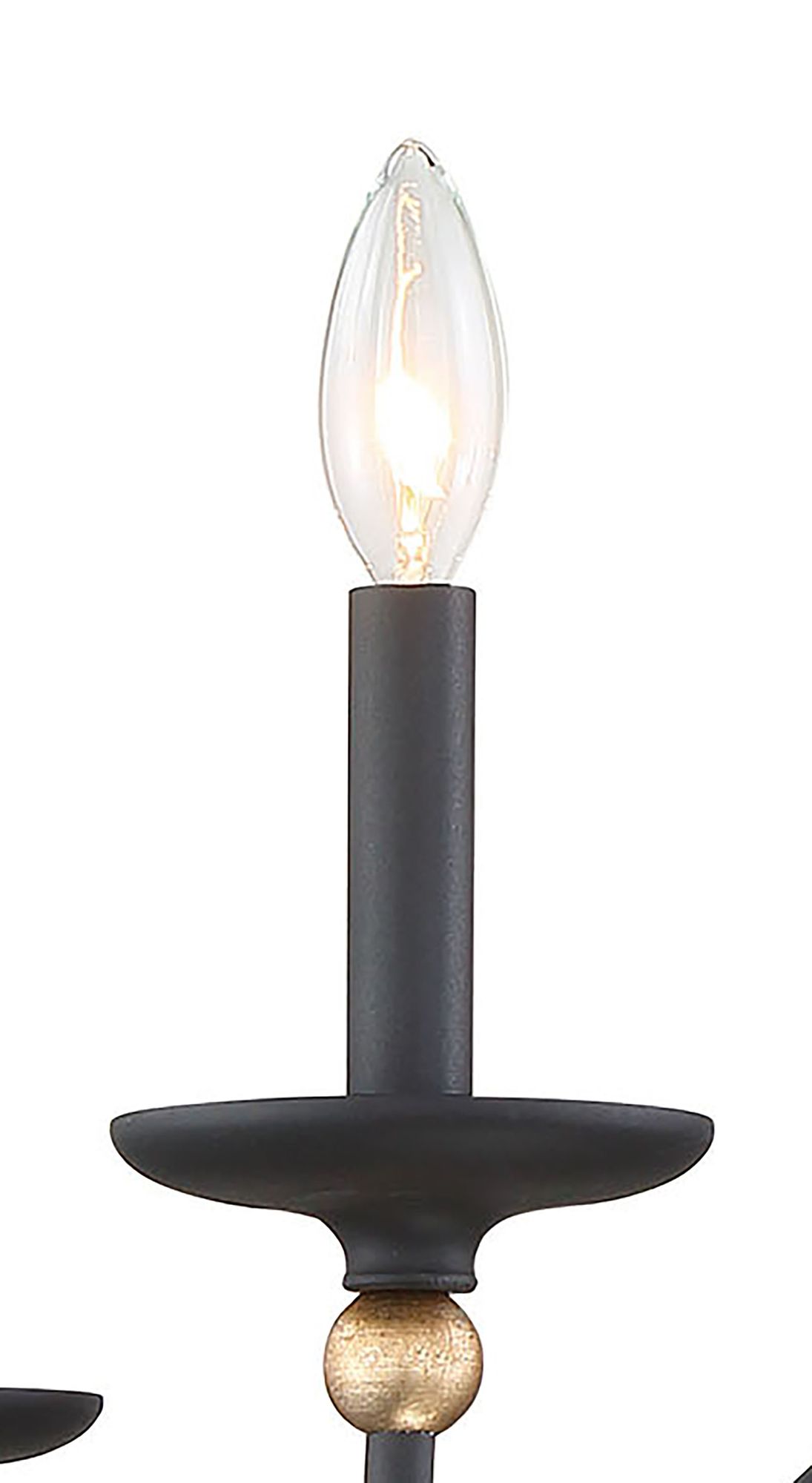Image 6 Minka-Lavery Westchester County 5-Light Coal with Gold Leaf Chandelier more views