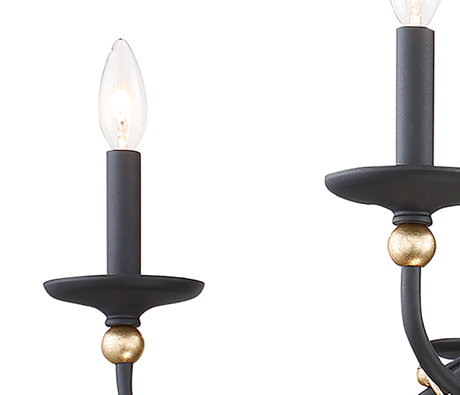 Image 5 Minka Lavery Westchester County 6-Light Black and Gold Chandelier more views