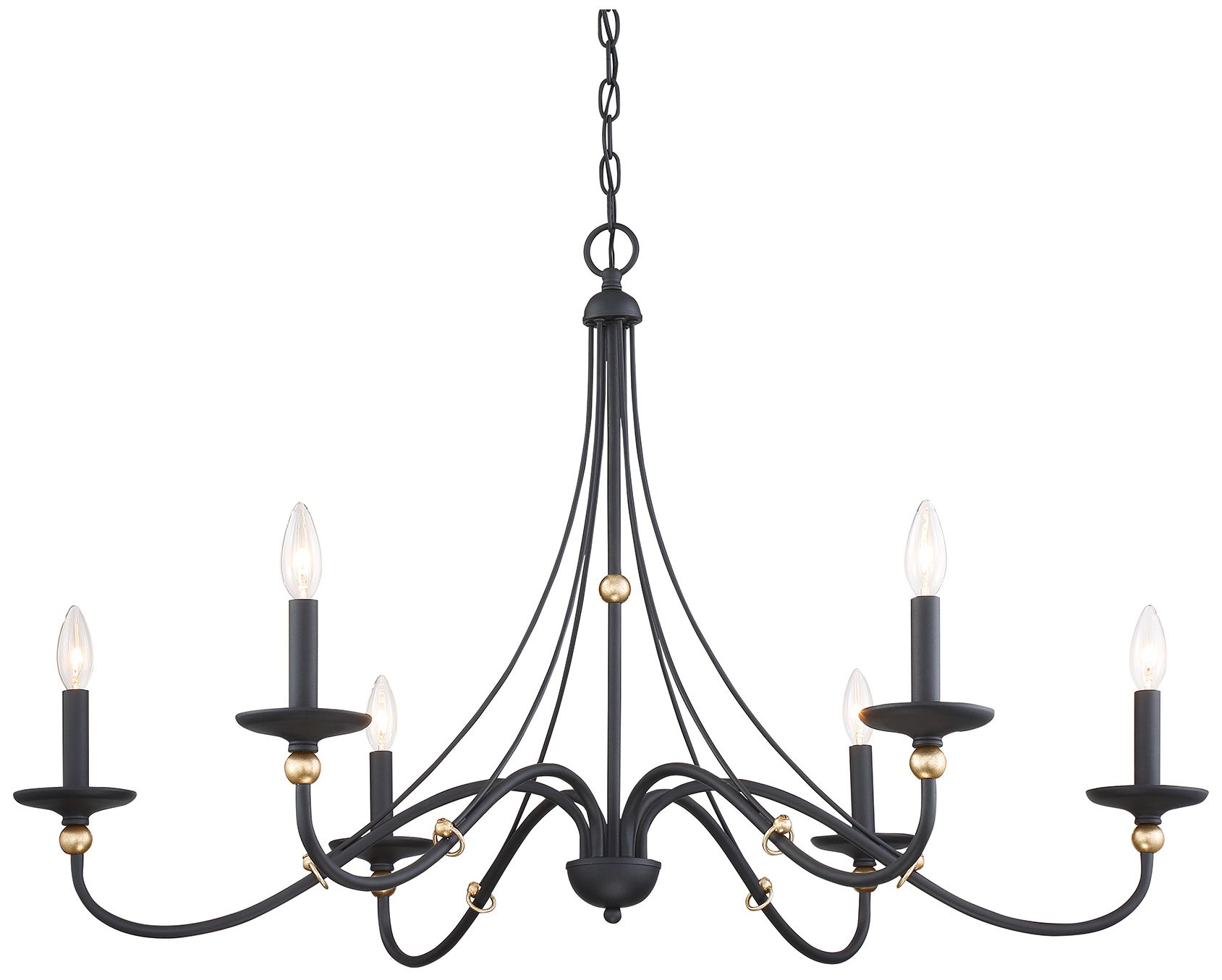 Minka-Lavery Westchester County 6-Light Farmhouse White Chandelier