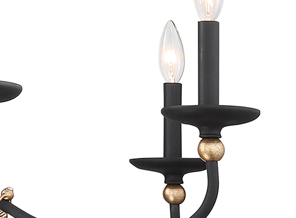 Image 4 Minka-Lavery Westchester County 8-Light Sand Coal and Gold Chandelier more views