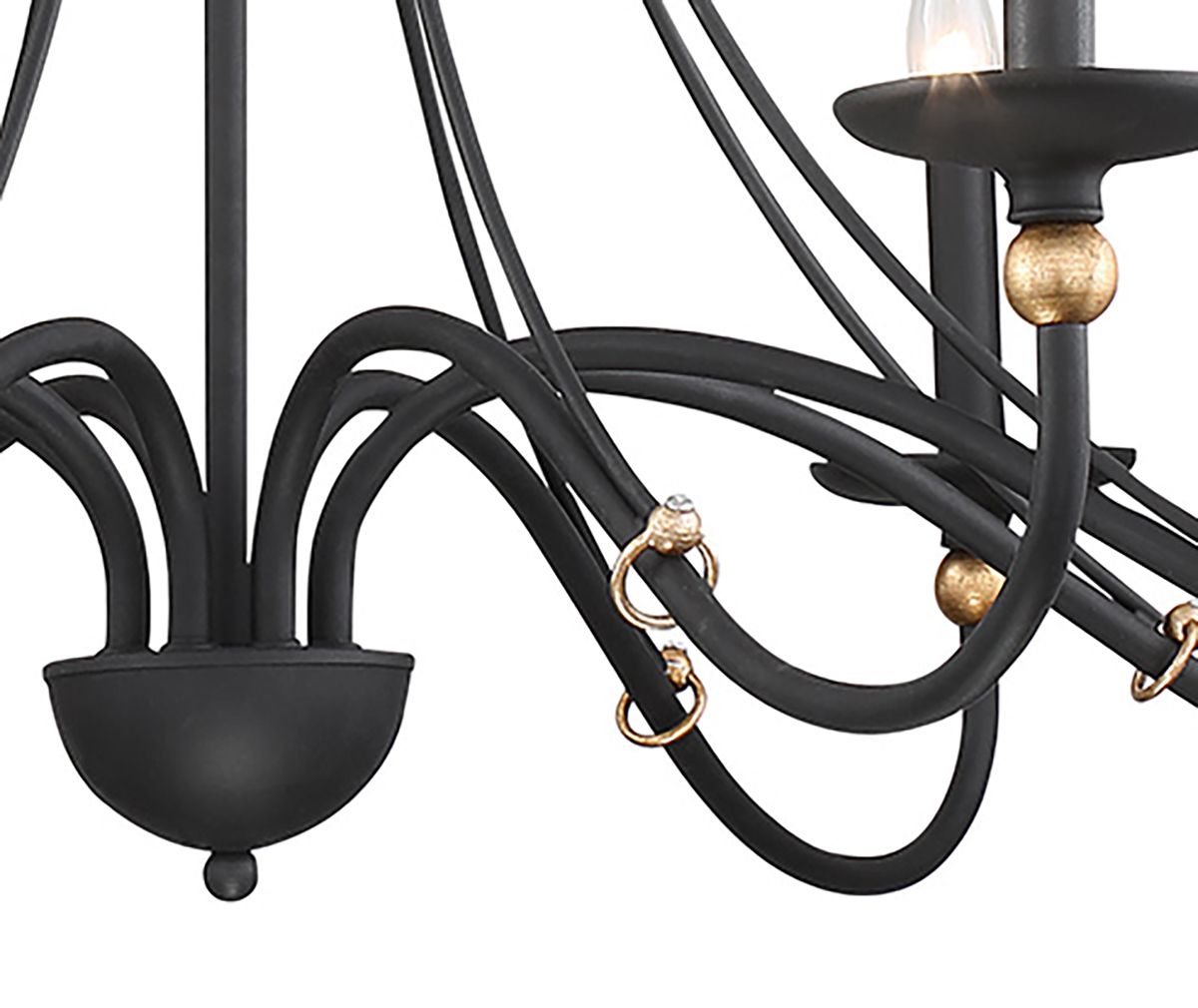 Image 6 Minka-Lavery Westchester County 8-Light Sand Coal and Gold Chandelier more views