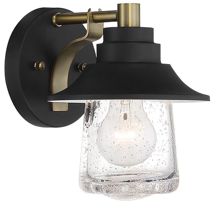Image 4 Minka-Lavery Westfield Manor 1-Light Sand Black and Soft Brass Vanity Light more views
