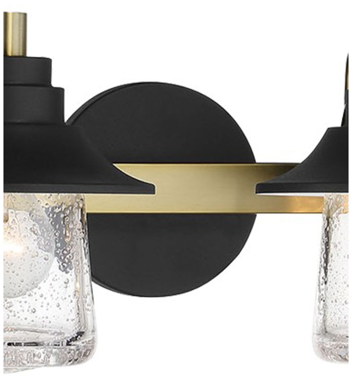 Image 3 Minka-Lavery Westfield Manor 4-Light Sand Black and Soft Brass Vanity Light more views