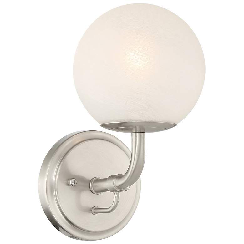 Image 1 Minka-Lavery Whitehall 1-Light 6-in Brushed Nickel Indoor Vanity Light