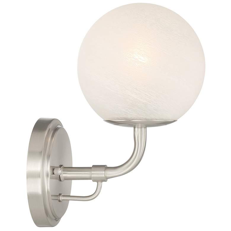 Image 2 Minka-Lavery Whitehall 1-Light 6-in Brushed Nickel Indoor Vanity Light more views