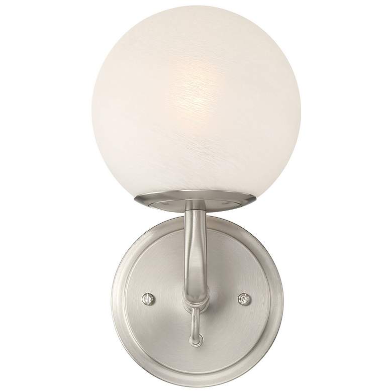 Image 3 Minka-Lavery Whitehall 1-Light 6-in Brushed Nickel Indoor Vanity Light more views