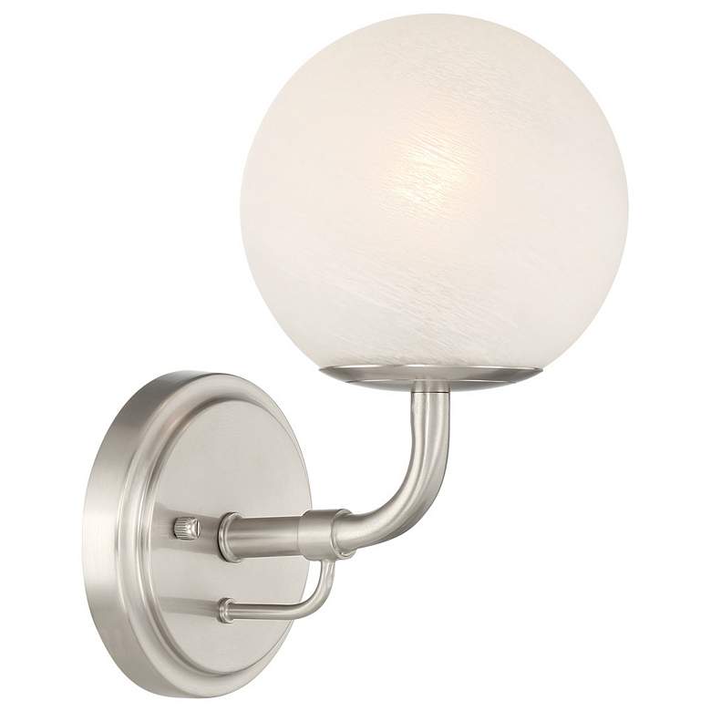 Image 4 Minka-Lavery Whitehall 1-Light 6-in Brushed Nickel Indoor Vanity Light more views