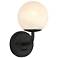 Minka-Lavery Whitehall 1-Light 6-in Dark Matte Black Indoor Vanity Light
