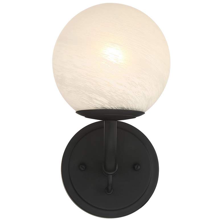 Image 3 Minka-Lavery Whitehall 1-Light 6-in Dark Matte Black Indoor Vanity Light more views