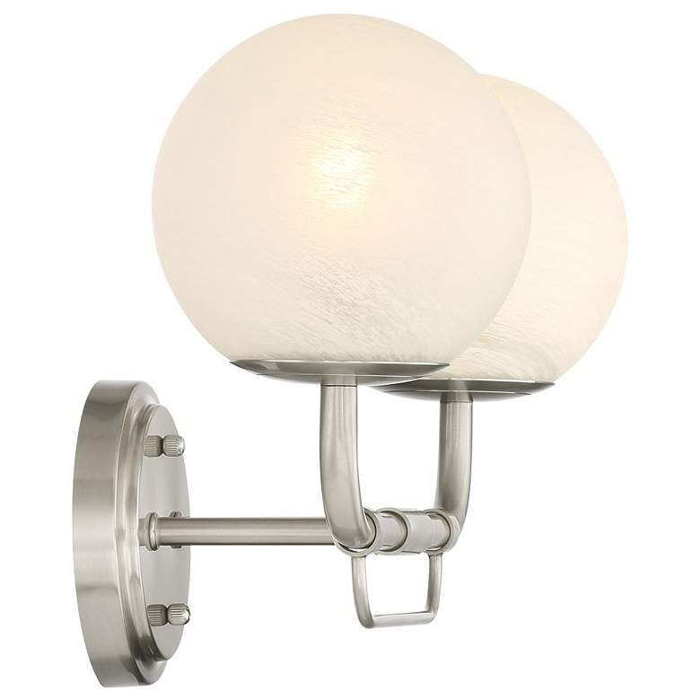Image 2 Minka-Lavery Whitehall 2-Light 18-in Brushed Nickel Indoor Vanity Light more views