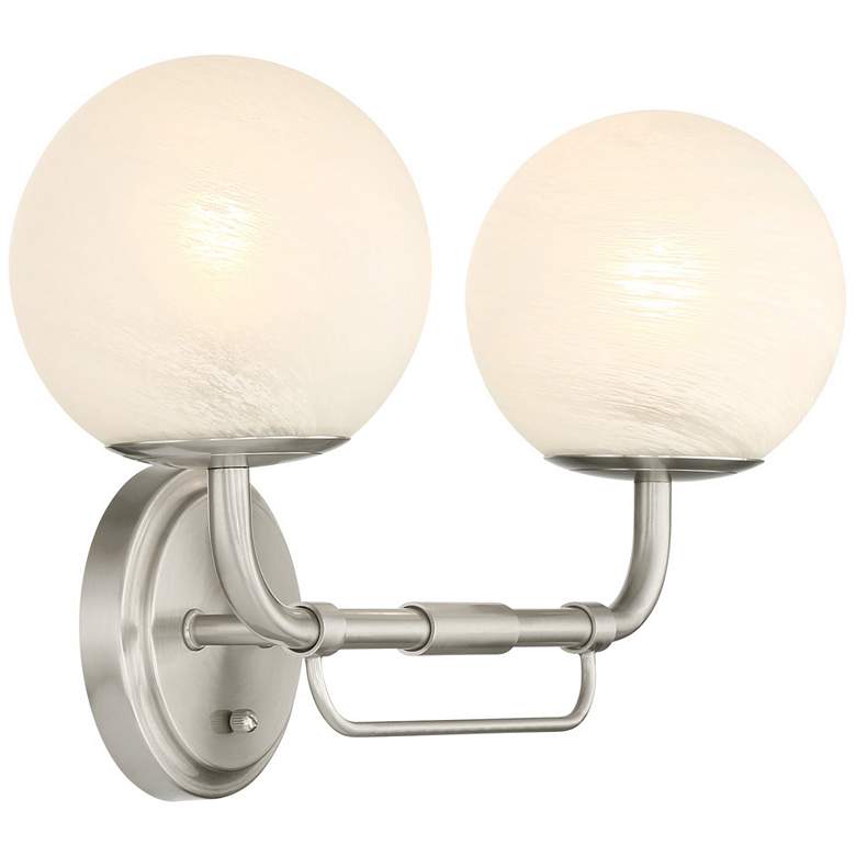 Image 4 Minka-Lavery Whitehall 2-Light 18-in Brushed Nickel Indoor Vanity Light more views