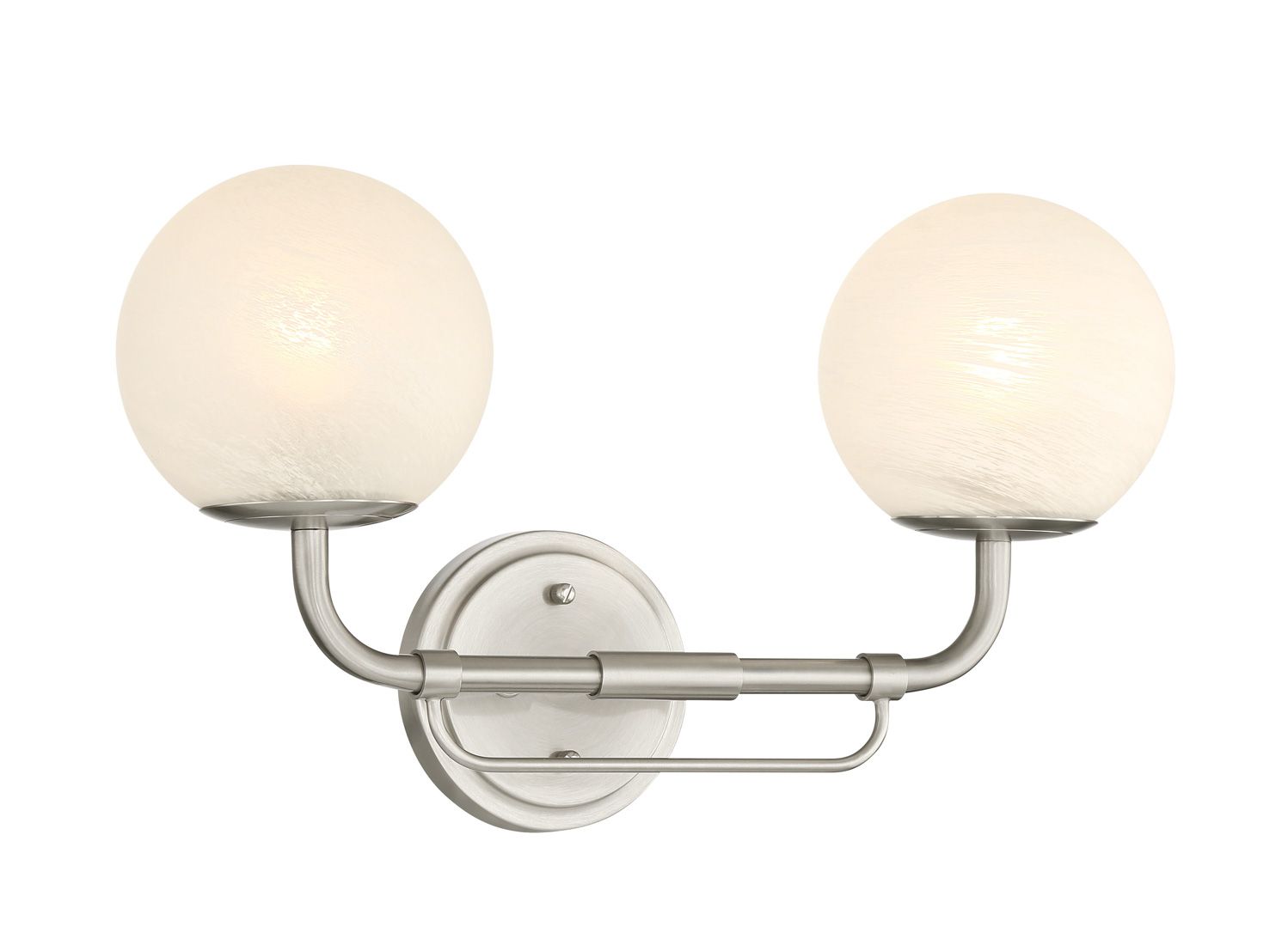 Minka-Lavery Whitehall 2-Light 18-in Brushed Nickel Indoor Vanity Light