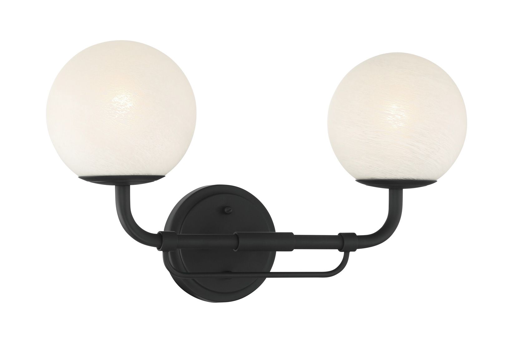 Minka-Lavery Whitehall 2-Light 18-in Dark Matte Black Indoor Vanity Light