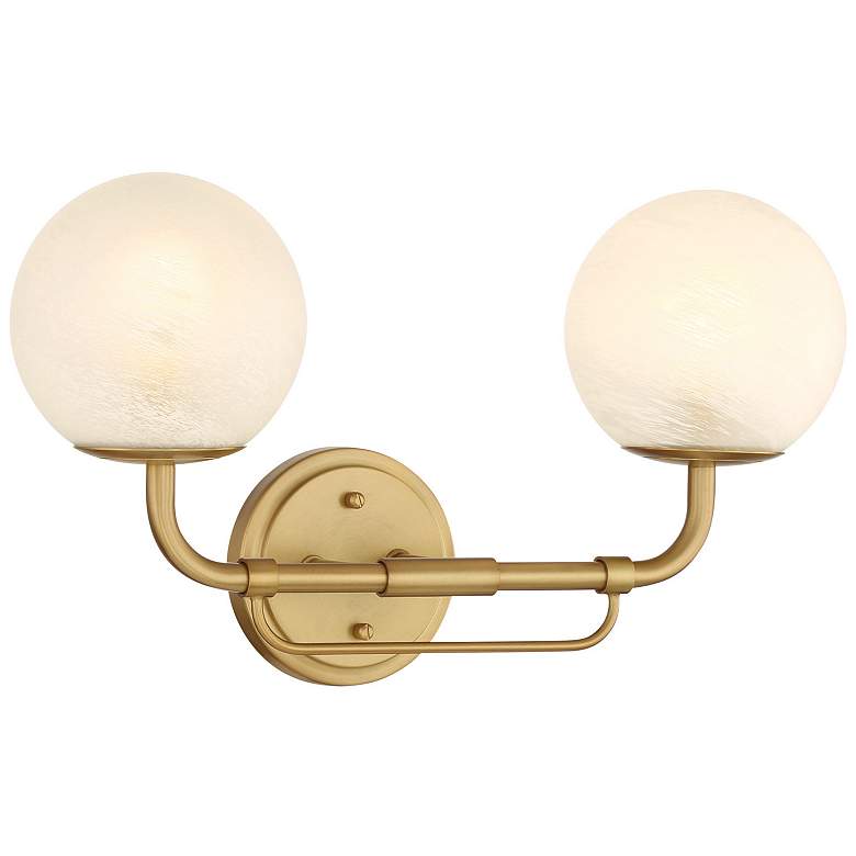 Image 1 Minka-Lavery Whitehall 2-Light 18-in Legacy Brass Indoor Vanity Light
