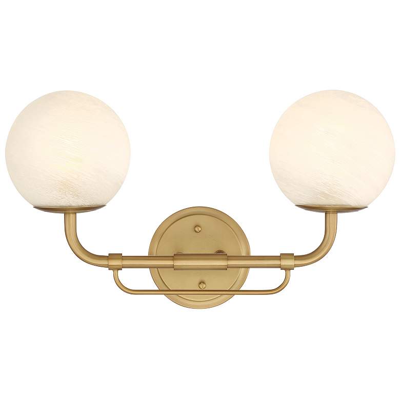 Image 2 Minka-Lavery Whitehall 2-Light 18-in Legacy Brass Indoor Vanity Light more views