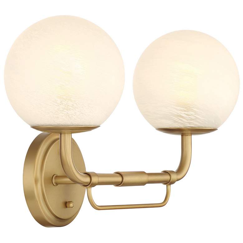 Image 3 Minka-Lavery Whitehall 2-Light 18-in Legacy Brass Indoor Vanity Light more views