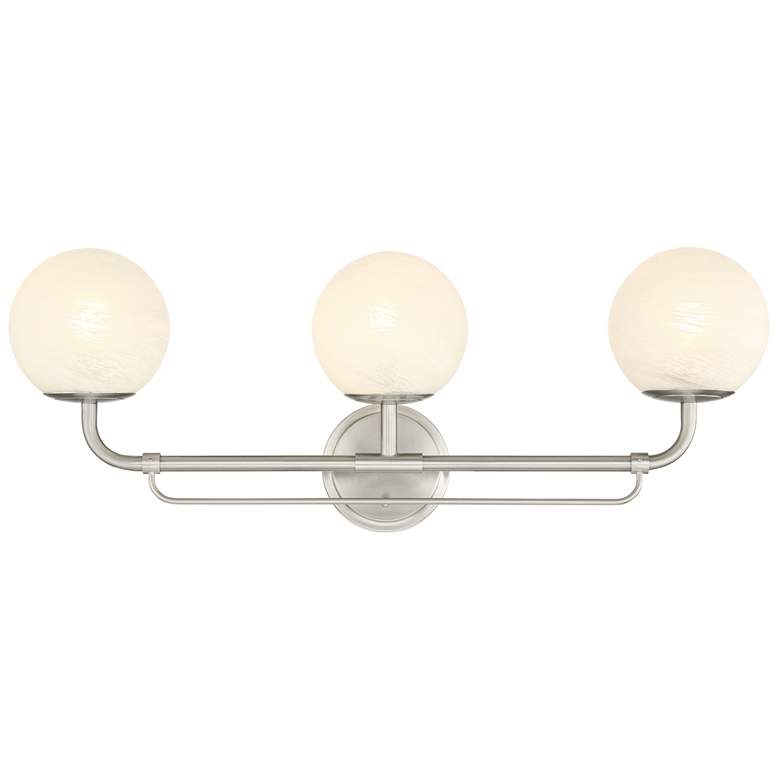 Image 3 Minka-Lavery Whitehall 3-Light 28-in Brushed Nickel Indoor Vanity Light more views