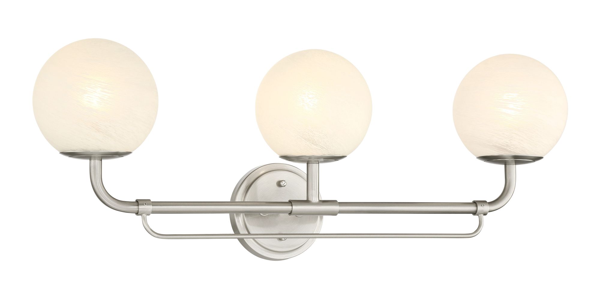 Image 6 Minka-Lavery Whitehall 3-Light 28-in Brushed Nickel Indoor Vanity Light more views