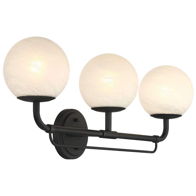 Image 4 Minka-Lavery Whitehall 3-Light 28-in Dark Matte Black Indoor Vanity Light more views