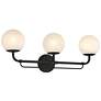 5_Minka-Lavery Whitehall 3-Light 28-in Dark Matte Black Indoor Vanity Light more views