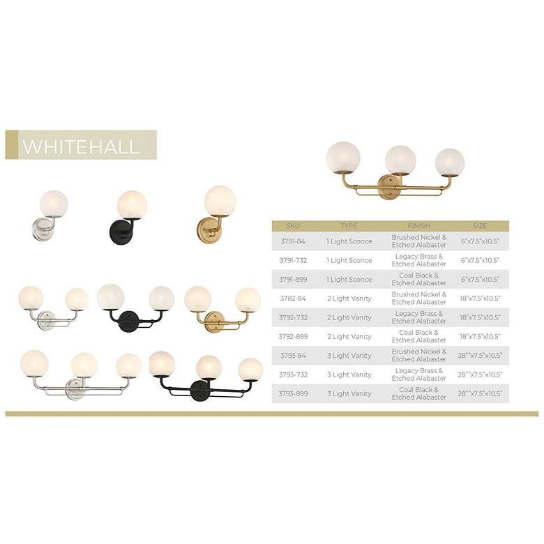 Image 6 Minka-Lavery Whitehall 3-Light 28-in Dark Matte Black Indoor Vanity Light more views