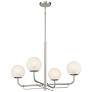 1_Minka-Lavery Whitehall 4-Light 30-in Brushed Nickel Indoor Chandelier