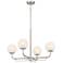 Minka-Lavery Whitehall 4-Light 30-in Brushed Nickel Indoor Chandelier
