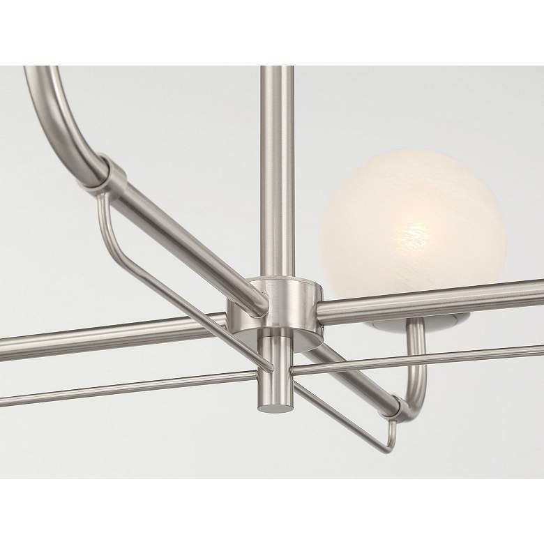 Image 3 Minka-Lavery Whitehall 4-Light 30-in Brushed Nickel Indoor Chandelier more views