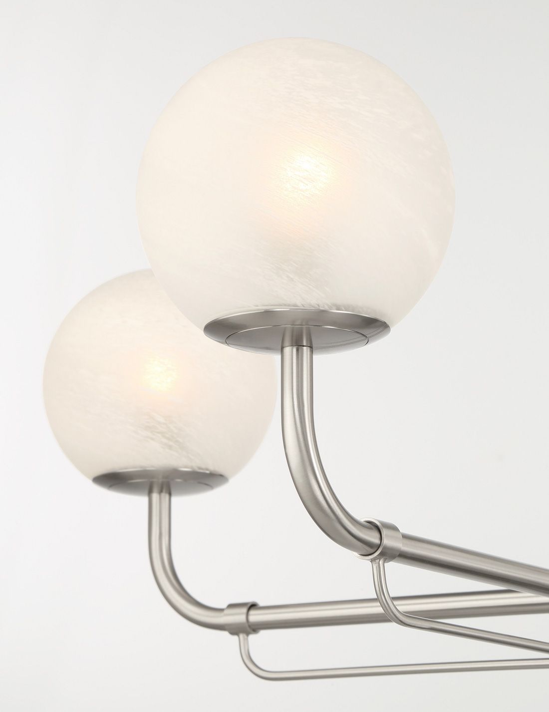 Image 5 Minka-Lavery Whitehall 4-Light 30-in Brushed Nickel Indoor Chandelier more views