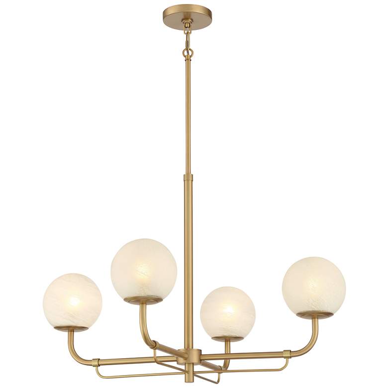 Image 1 Minka-Lavery Whitehall 4-Light 30-in Legacy Brass Indoor Chandelier